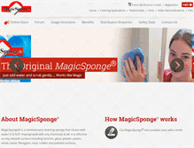 Tablet Screenshot of magicsponge.com.au